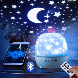 OEM China China Galaxy Light Projector with Bluetooth Music Speaker for Baby Kids Adults Home Ceiling Party Star Projector