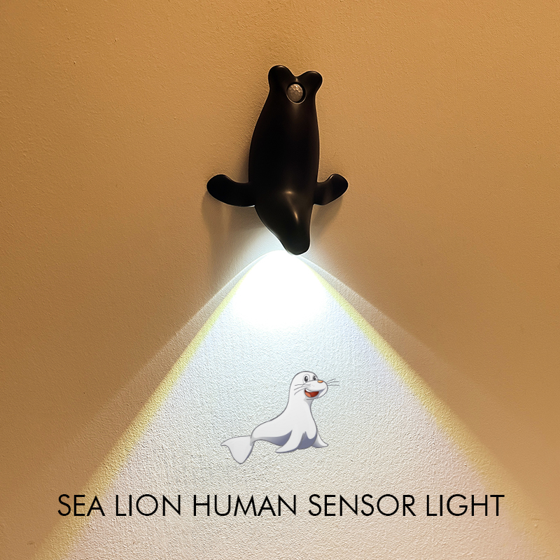 Sea lion Human Body Induction Lamp